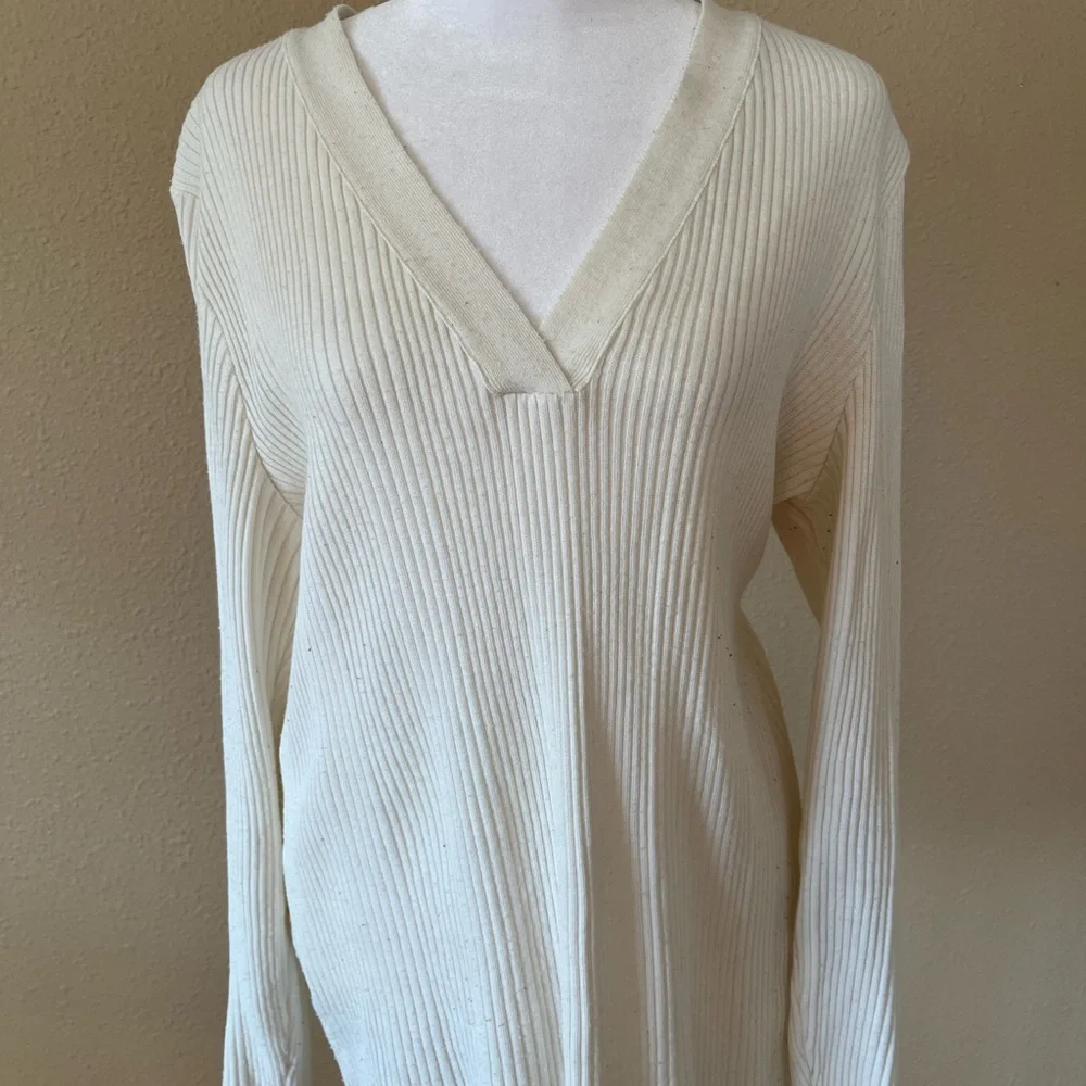 ASOS Cream Ribbed Knitwear - Picture 2 of 5